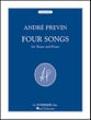Four Songs for Tenor and Piano Vocal Solo & Collections sheet music cover